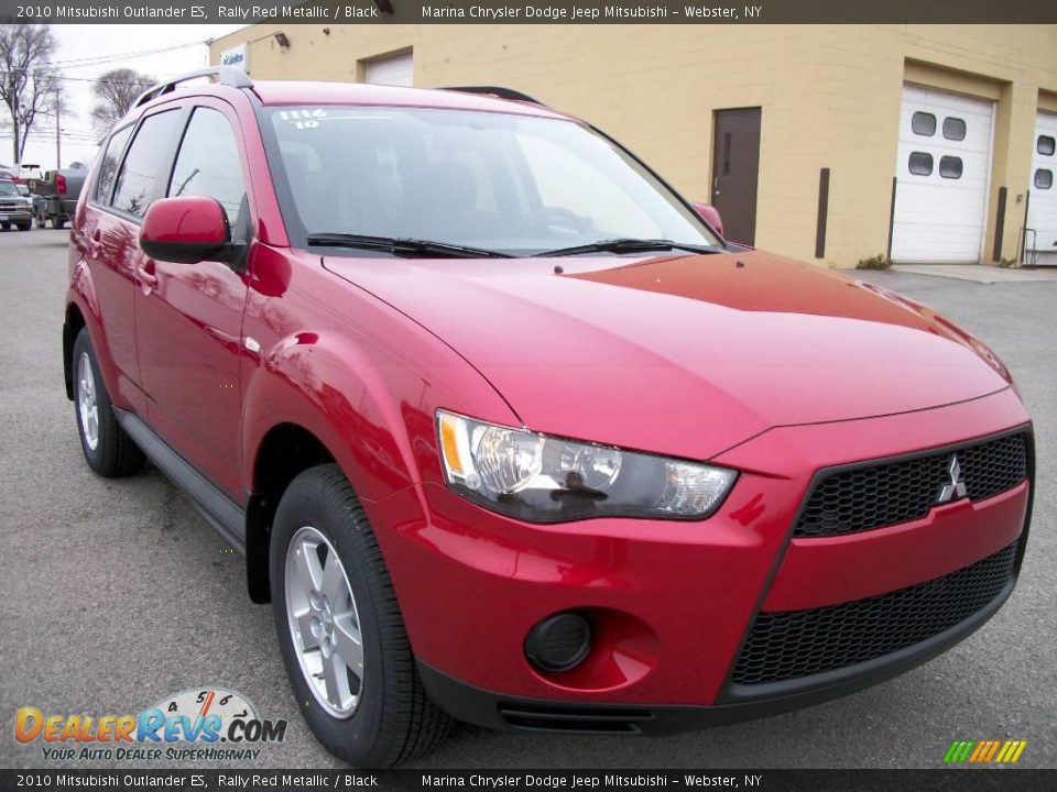 2010 Mitsubishi Outlander ES Rally Red Metallic / Black Photo #7