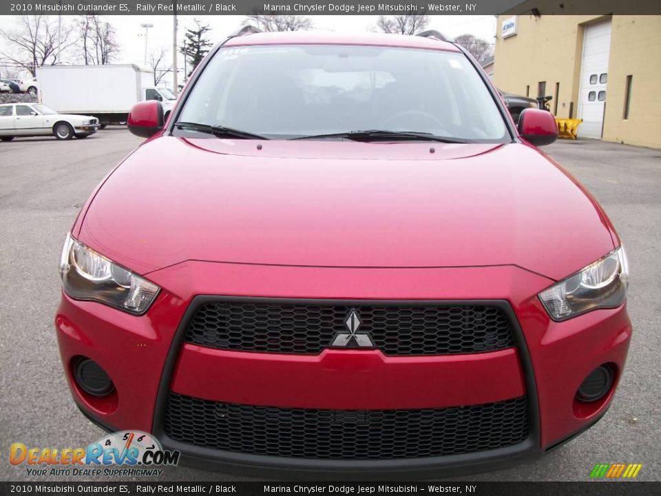 2010 Mitsubishi Outlander ES Rally Red Metallic / Black Photo #8