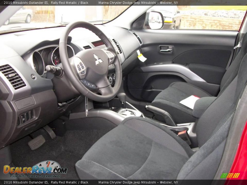 2010 Mitsubishi Outlander ES Rally Red Metallic / Black Photo #10