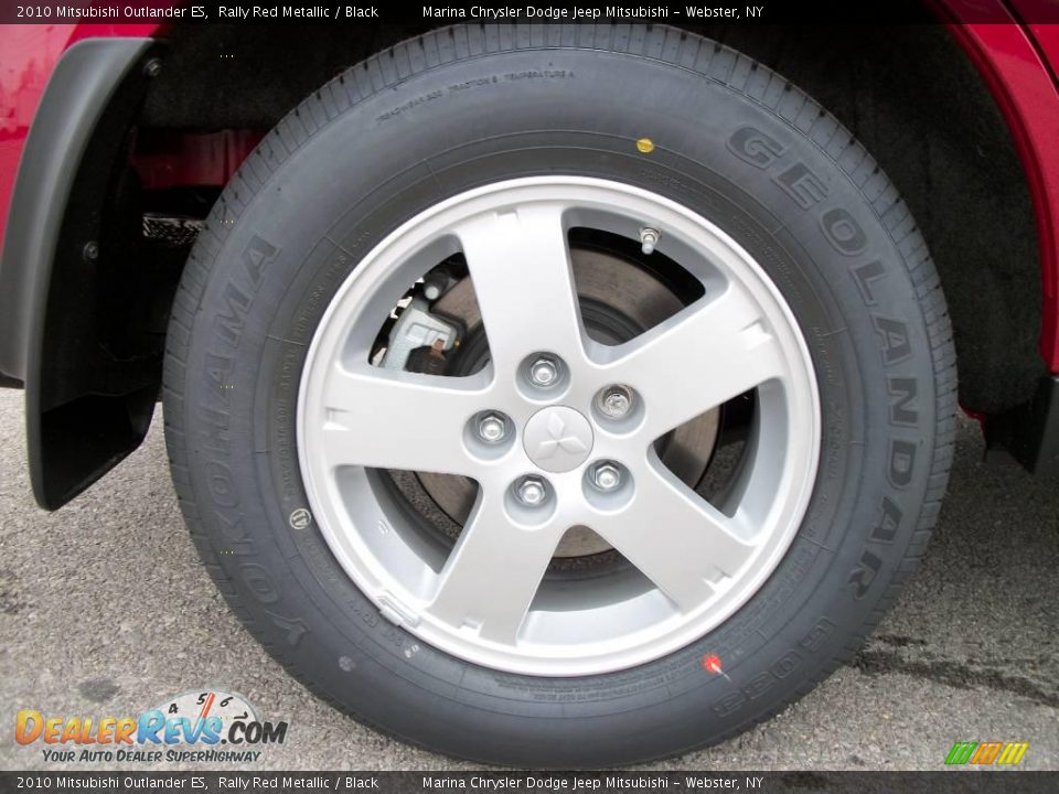 2010 Mitsubishi Outlander ES Rally Red Metallic / Black Photo #19