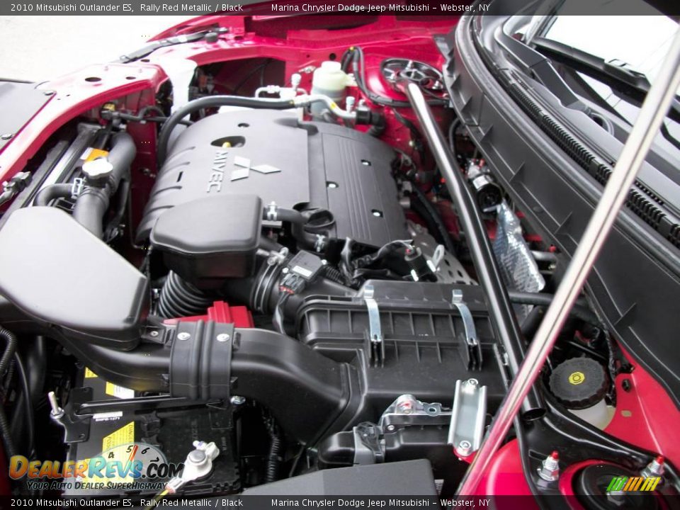 2010 Mitsubishi Outlander ES Rally Red Metallic / Black Photo #23
