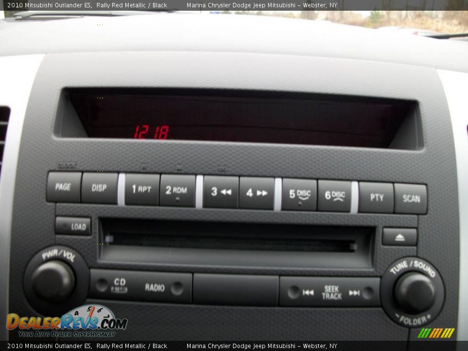 2010 Mitsubishi Outlander ES Rally Red Metallic / Black Photo #24