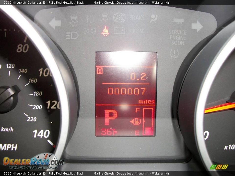 2010 Mitsubishi Outlander ES Rally Red Metallic / Black Photo #27