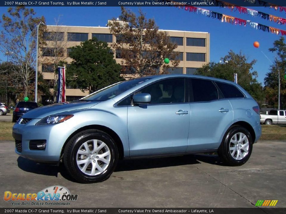 2007 Mazda CX-7 Grand Touring Icy Blue Metallic / Sand Photo #1