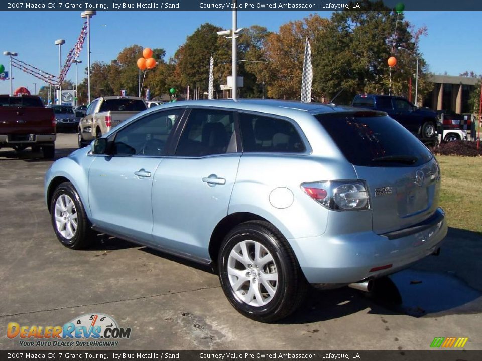 2007 Mazda CX-7 Grand Touring Icy Blue Metallic / Sand Photo #3