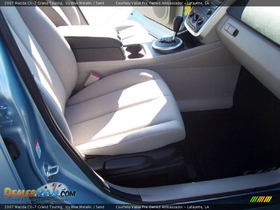 2007 Mazda CX-7 Grand Touring Icy Blue Metallic / Sand Photo #10