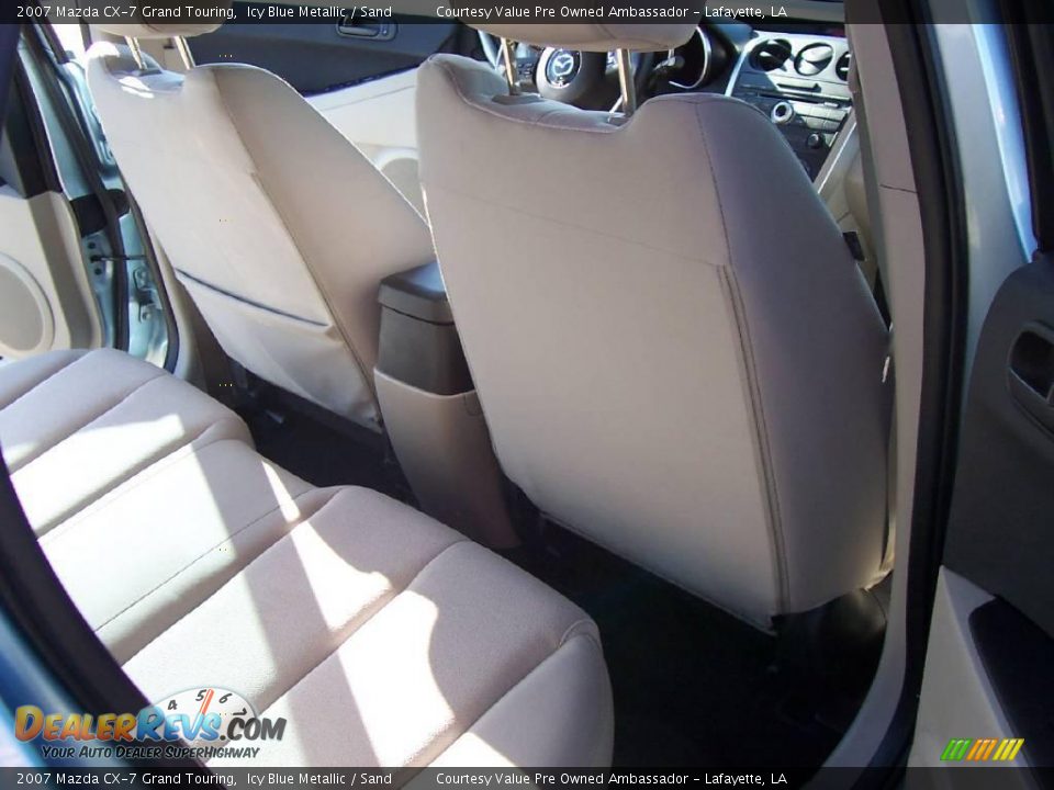 2007 Mazda CX-7 Grand Touring Icy Blue Metallic / Sand Photo #11