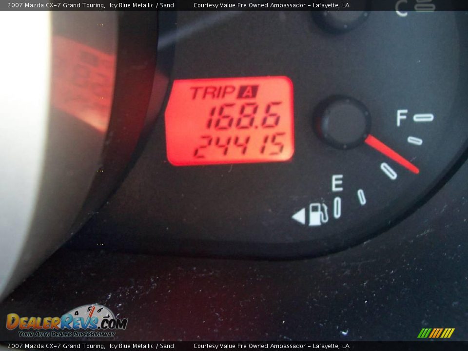 2007 Mazda CX-7 Grand Touring Icy Blue Metallic / Sand Photo #14