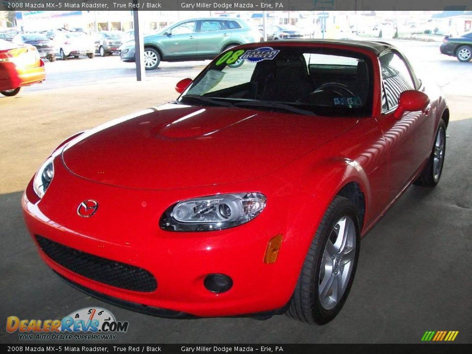 2008 Mazda MX-5 Miata Roadster True Red / Black Photo #1
