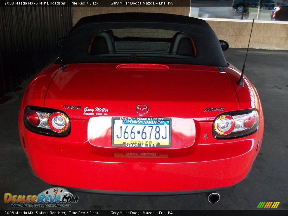 2008 Mazda MX-5 Miata Roadster True Red / Black Photo #3