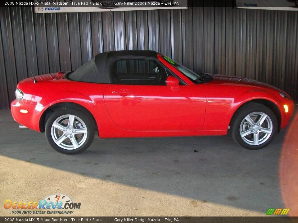 2008 Mazda MX-5 Miata Roadster True Red / Black Photo #6