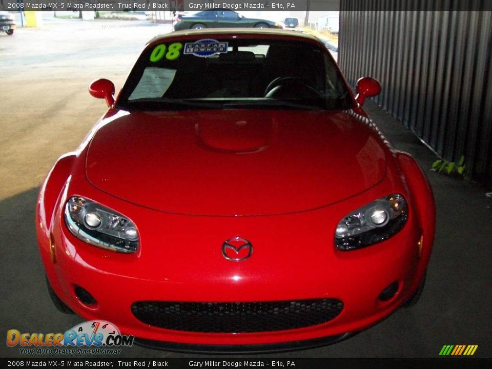 2008 Mazda MX-5 Miata Roadster True Red / Black Photo #8