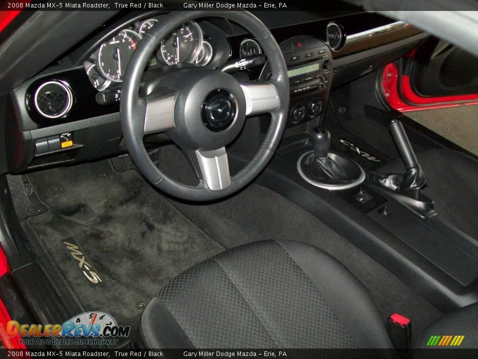 2008 Mazda MX-5 Miata Roadster True Red / Black Photo #12