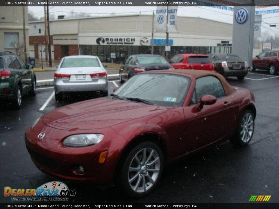 2007 Mazda MX-5 Miata Grand Touring Roadster Copper Red Mica / Tan Photo #1