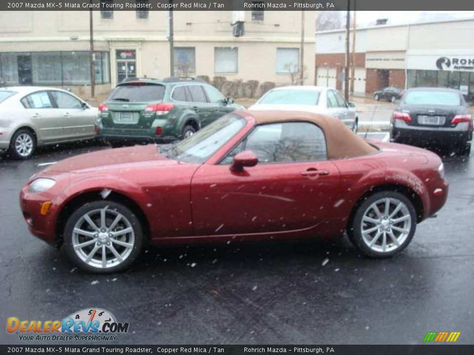 2007 Mazda MX-5 Miata Grand Touring Roadster Copper Red Mica / Tan Photo #2