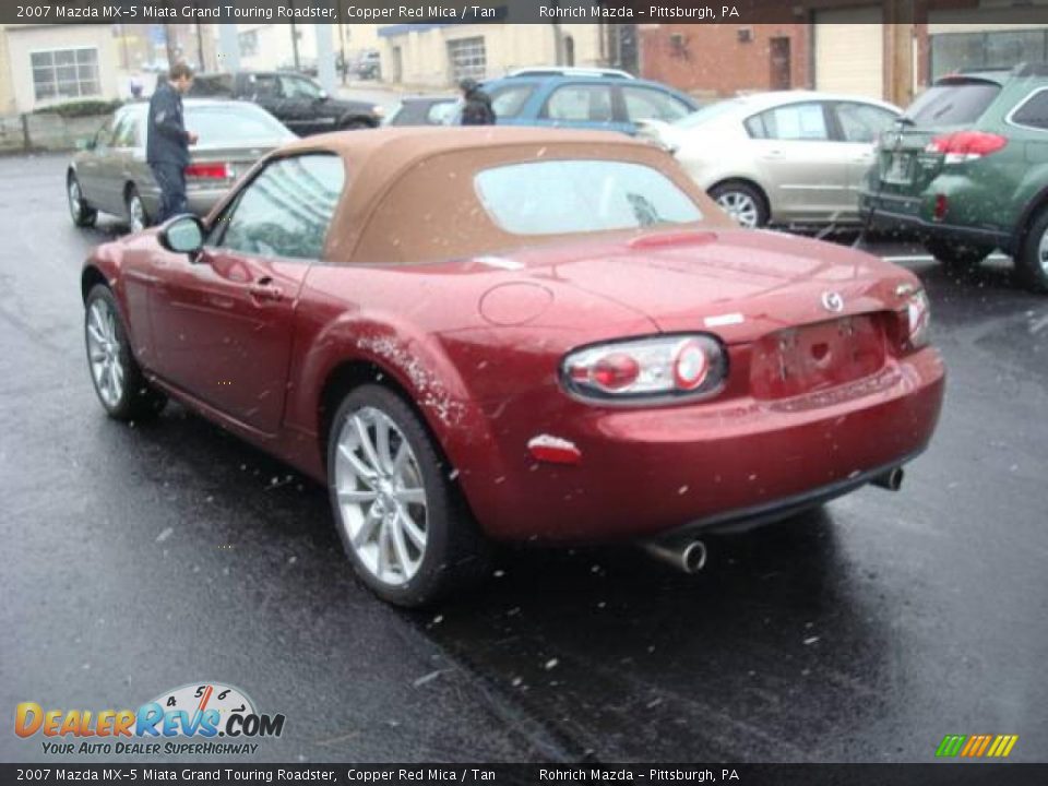 2007 Mazda MX-5 Miata Grand Touring Roadster Copper Red Mica / Tan Photo #3