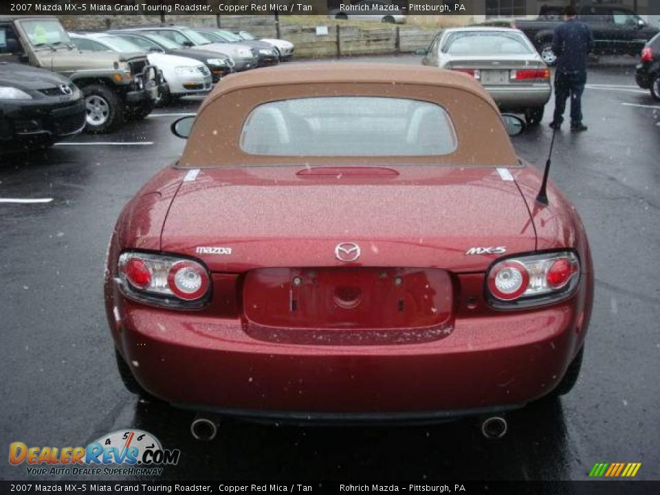 2007 Mazda MX-5 Miata Grand Touring Roadster Copper Red Mica / Tan Photo #4