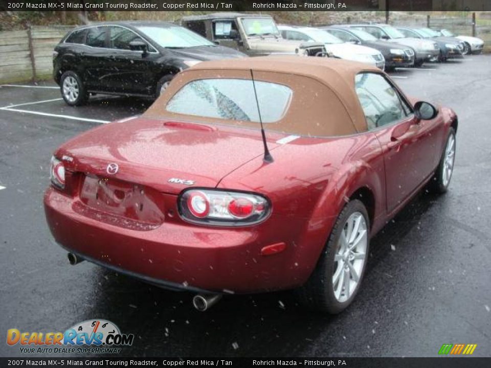 2007 Mazda MX-5 Miata Grand Touring Roadster Copper Red Mica / Tan Photo #5