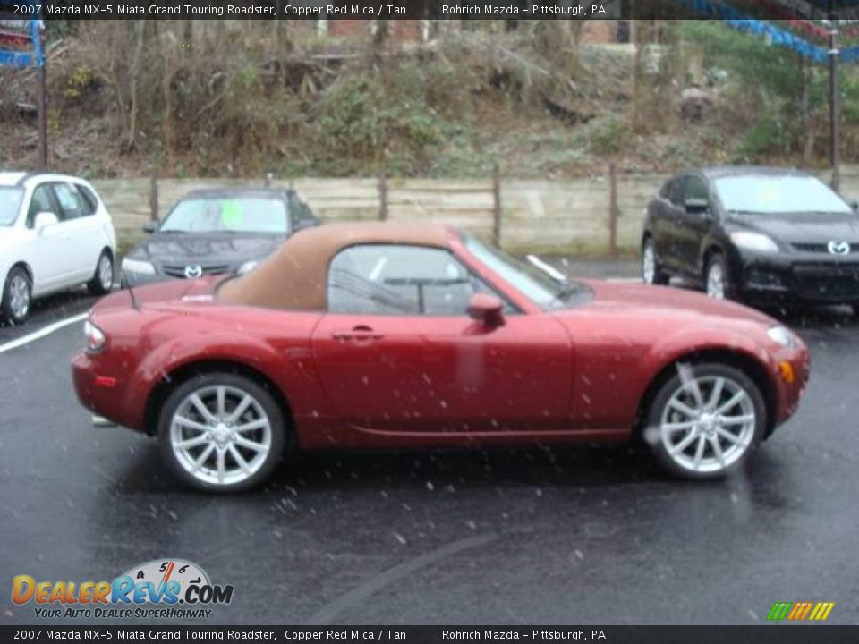 2007 Mazda MX-5 Miata Grand Touring Roadster Copper Red Mica / Tan Photo #6