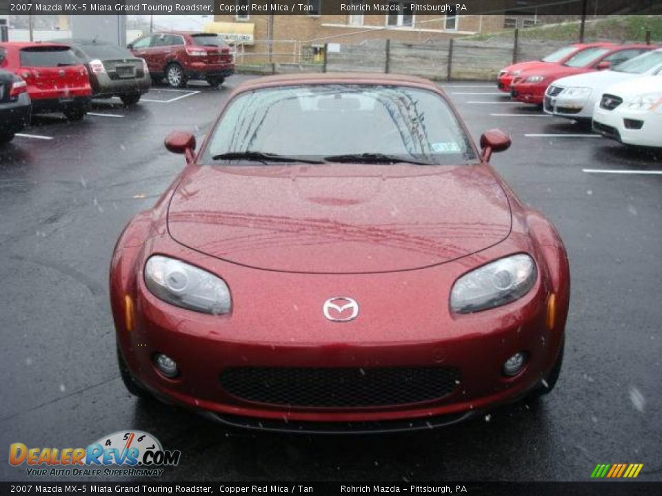 2007 Mazda MX-5 Miata Grand Touring Roadster Copper Red Mica / Tan Photo #8