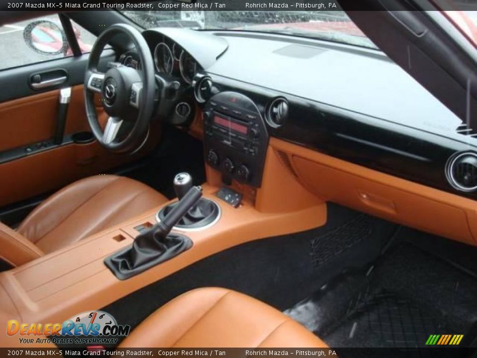 2007 Mazda MX-5 Miata Grand Touring Roadster Copper Red Mica / Tan Photo #11
