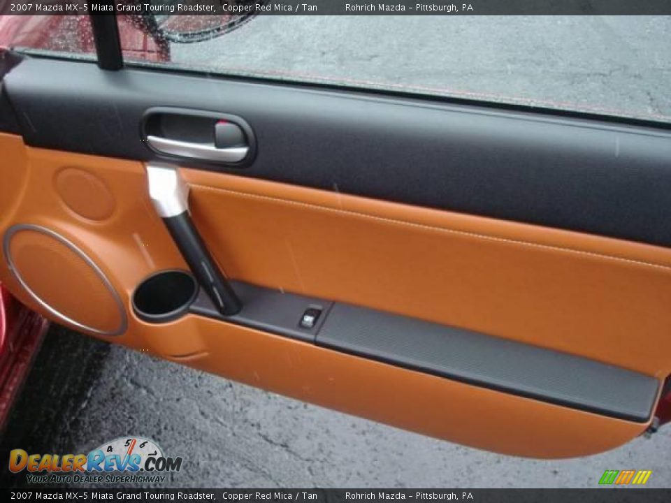 2007 Mazda MX-5 Miata Grand Touring Roadster Copper Red Mica / Tan Photo #12