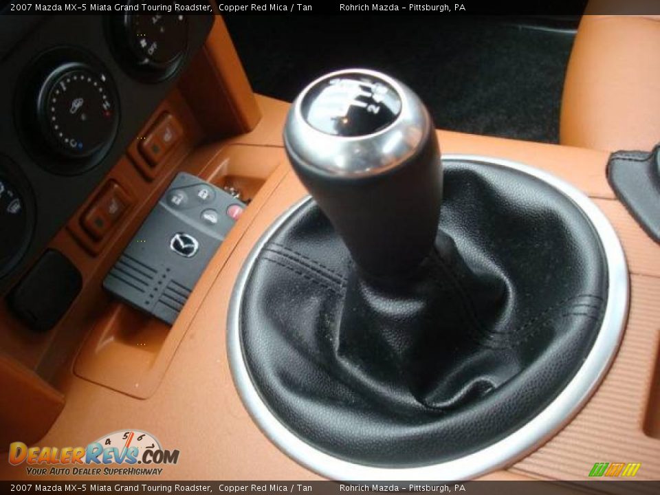 2007 Mazda MX-5 Miata Grand Touring Roadster Copper Red Mica / Tan Photo #17