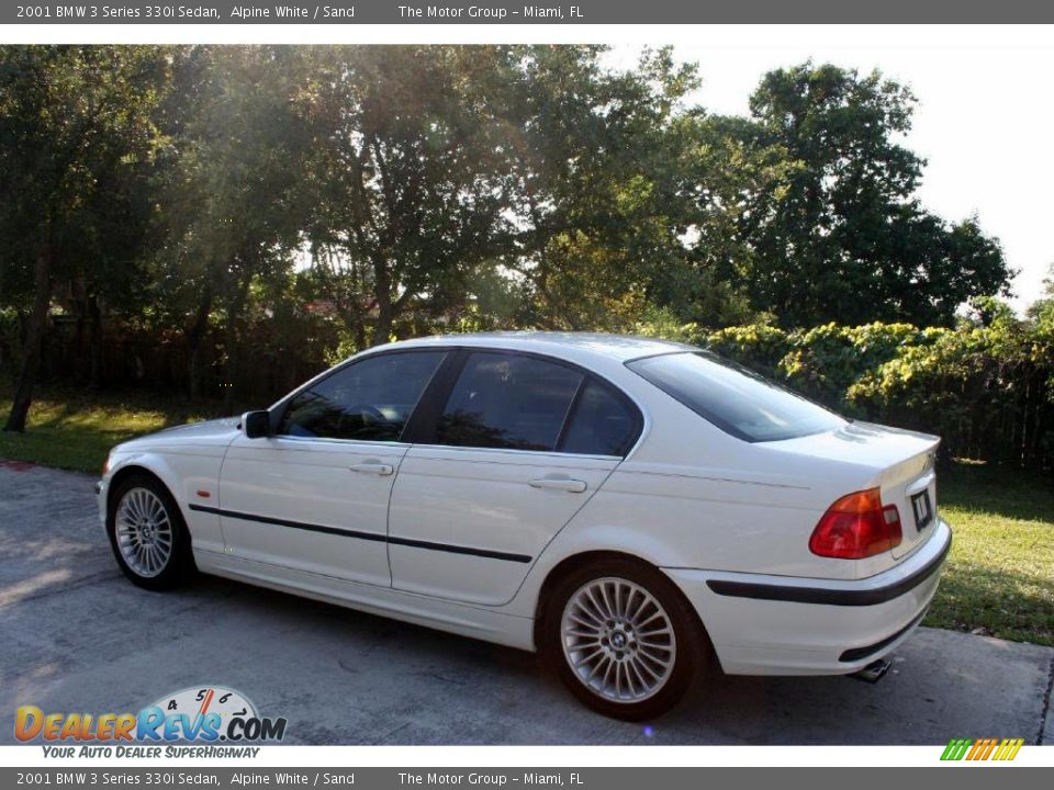 2001 BMW 3 Series 330i Sedan Alpine White / Sand Photo #6
