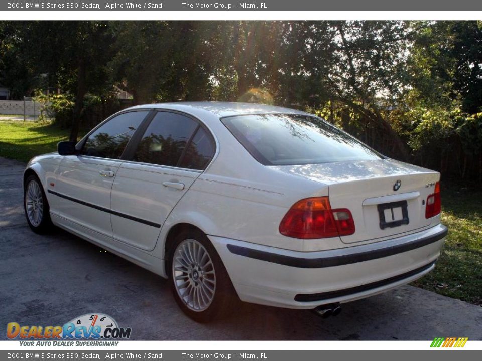 2001 BMW 3 Series 330i Sedan Alpine White / Sand Photo #7
