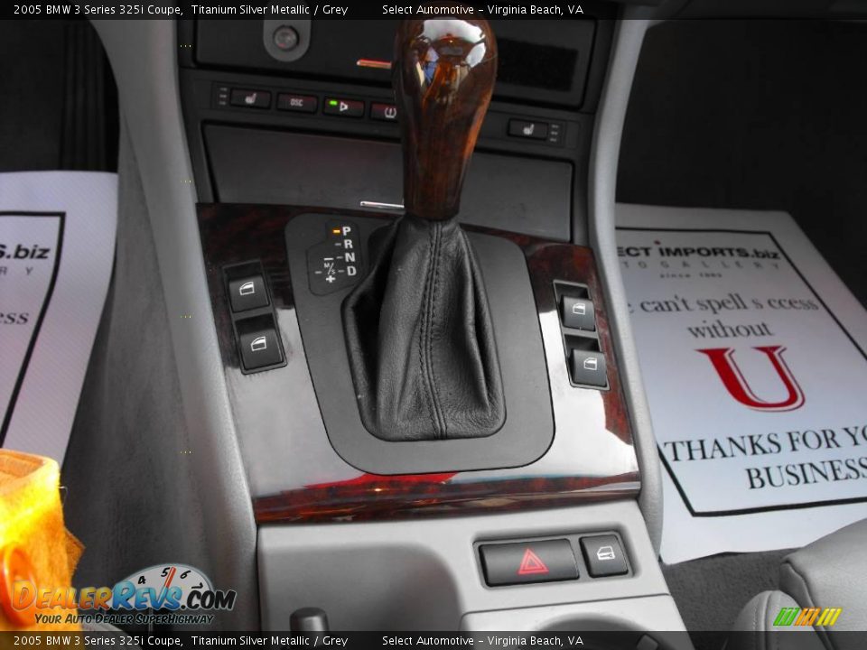 2005 BMW 3 Series 325i Coupe Titanium Silver Metallic / Grey Photo #16