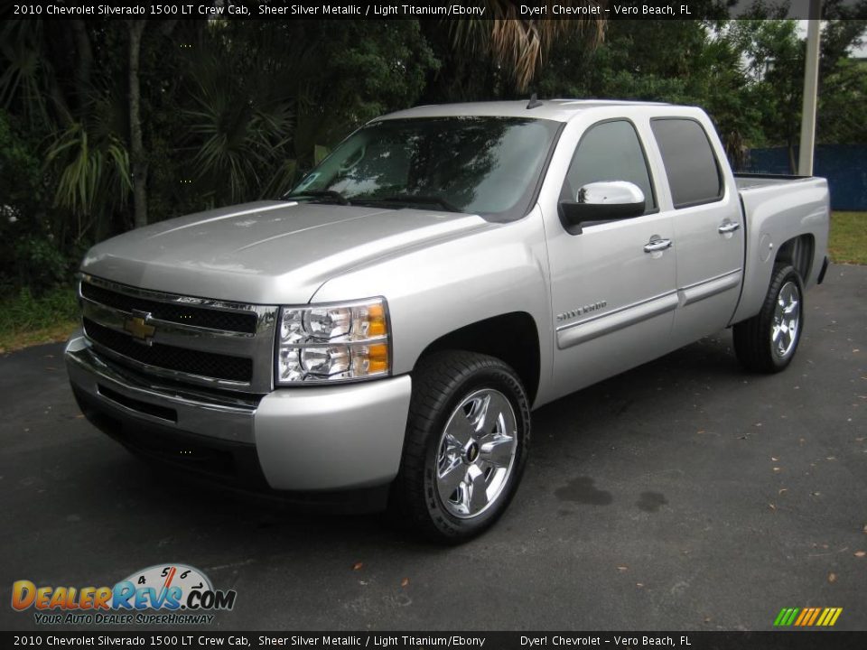 2010 Chevrolet Silverado 1500 LT Crew Cab Sheer Silver Metallic / Light Titanium/Ebony Photo #1
