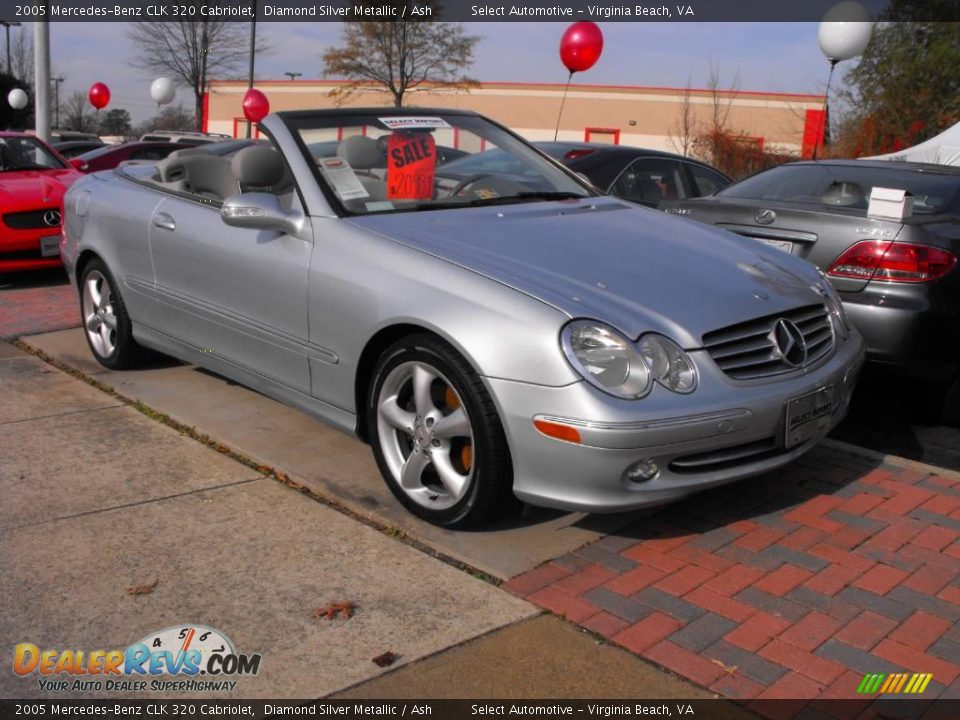 2005 Mercedes-Benz CLK 320 Cabriolet Diamond Silver Metallic / Ash Photo #1