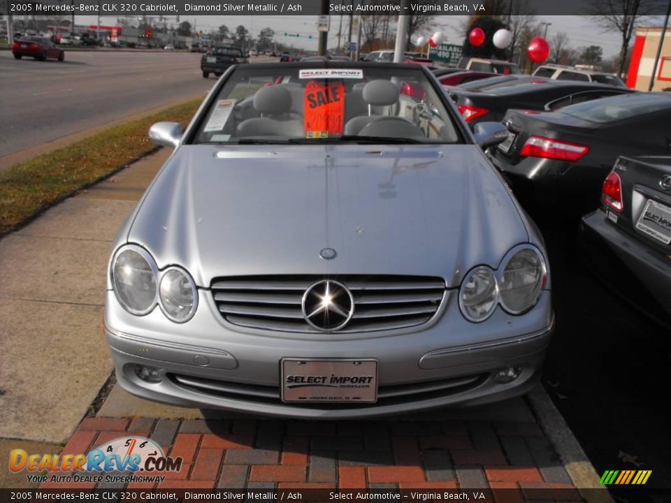2005 Mercedes-Benz CLK 320 Cabriolet Diamond Silver Metallic / Ash Photo #2
