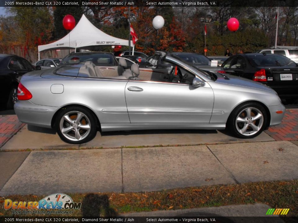 2005 Mercedes-Benz CLK 320 Cabriolet Diamond Silver Metallic / Ash Photo #3