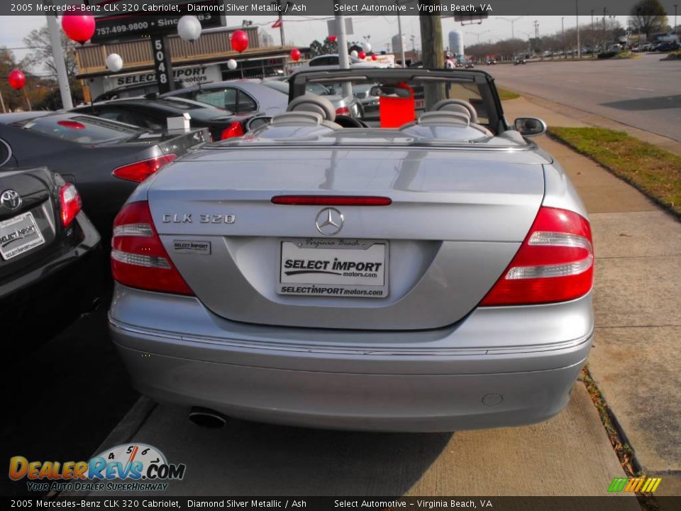 2005 Mercedes-Benz CLK 320 Cabriolet Diamond Silver Metallic / Ash Photo #5