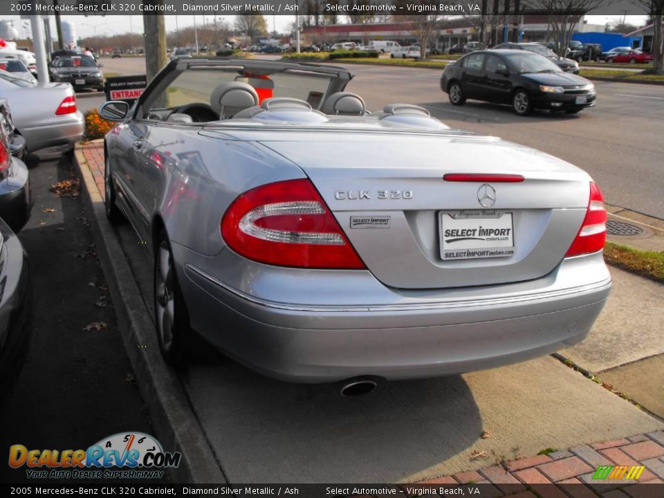 2005 Mercedes-Benz CLK 320 Cabriolet Diamond Silver Metallic / Ash Photo #6