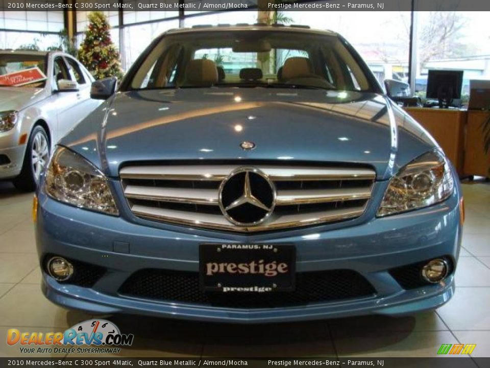 2010 Mercedes-Benz C 300 Sport 4Matic Quartz Blue Metallic / Almond/Mocha Photo #2