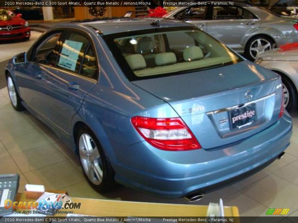 2010 Mercedes-Benz C 300 Sport 4Matic Quartz Blue Metallic / Almond/Mocha Photo #4