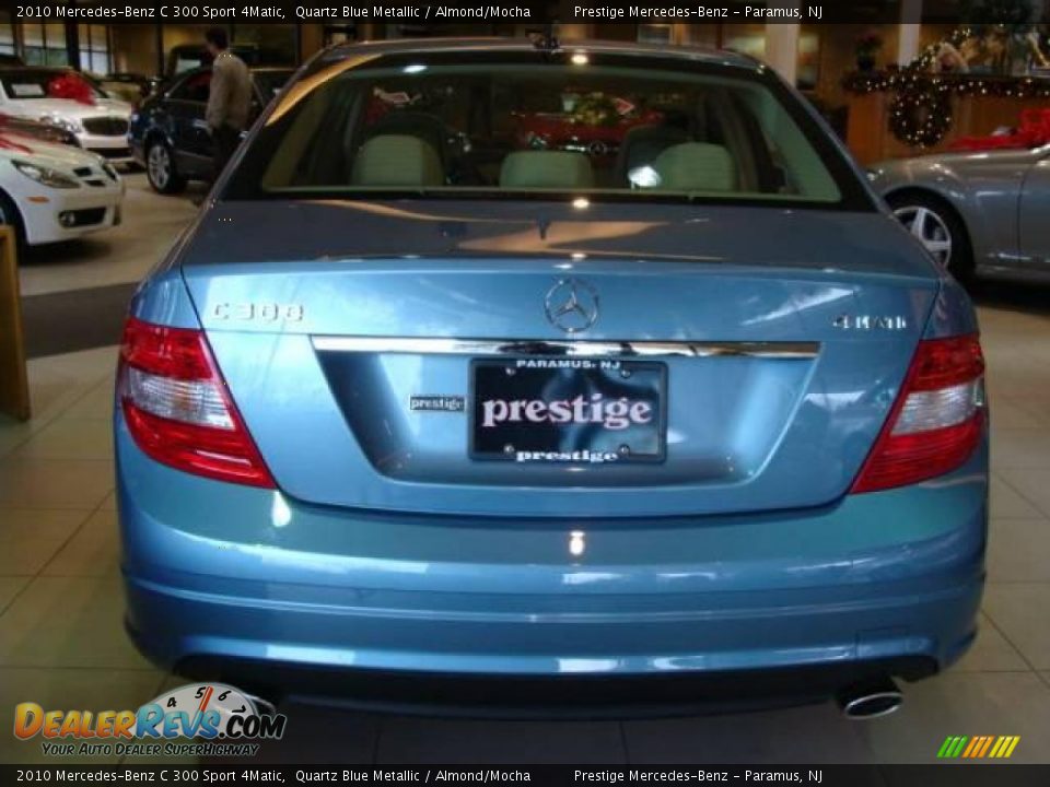2010 Mercedes-Benz C 300 Sport 4Matic Quartz Blue Metallic / Almond/Mocha Photo #5