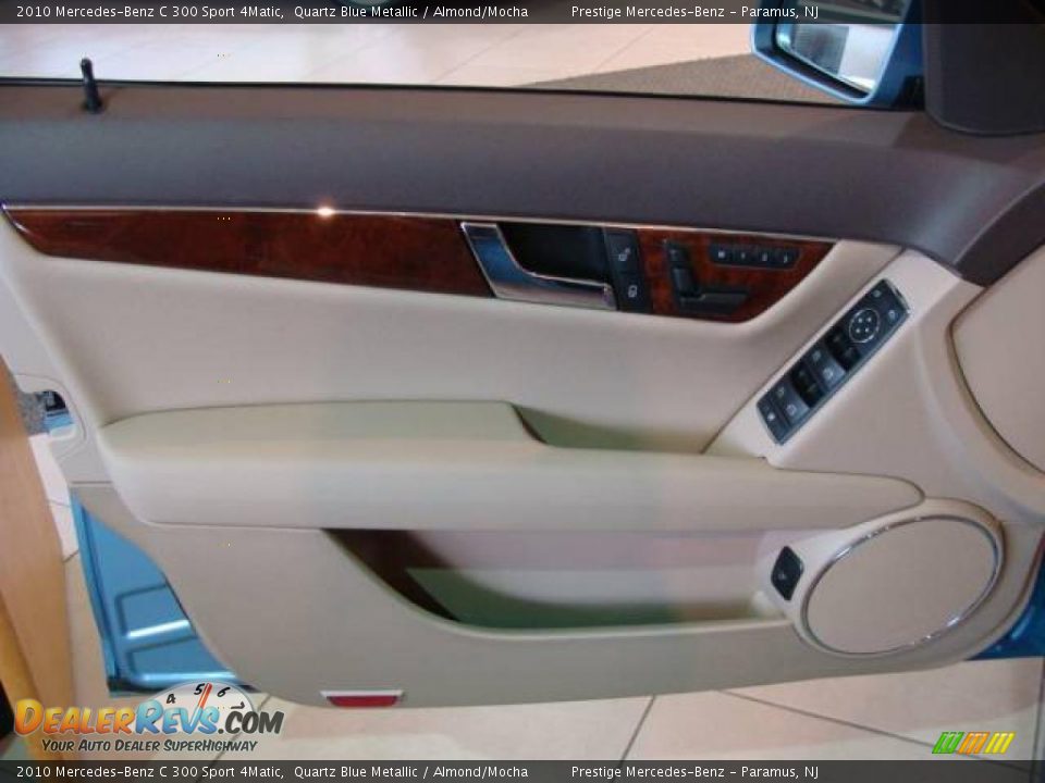 2010 Mercedes-Benz C 300 Sport 4Matic Quartz Blue Metallic / Almond/Mocha Photo #7