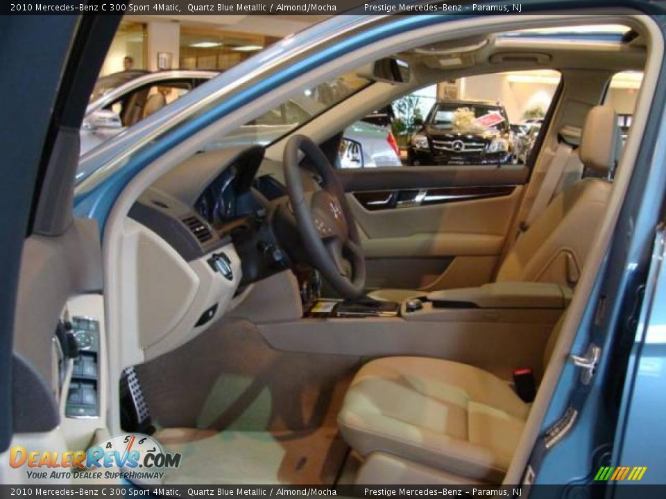 2010 Mercedes-Benz C 300 Sport 4Matic Quartz Blue Metallic / Almond/Mocha Photo #8