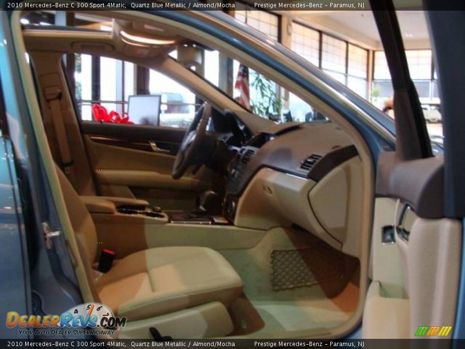 2010 Mercedes-Benz C 300 Sport 4Matic Quartz Blue Metallic / Almond/Mocha Photo #9