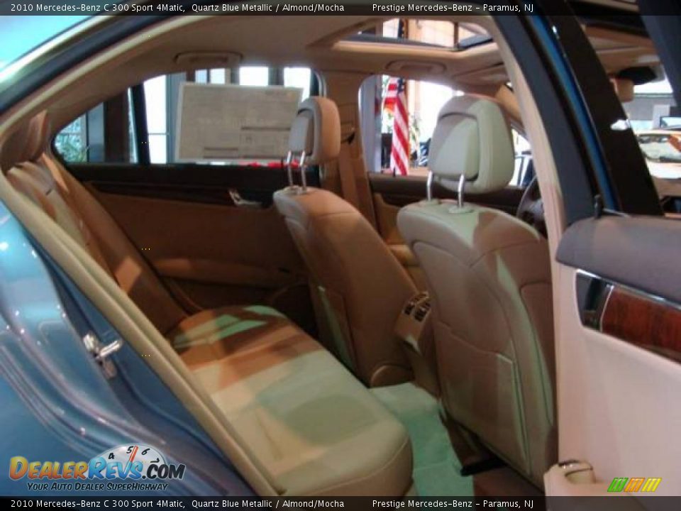 2010 Mercedes-Benz C 300 Sport 4Matic Quartz Blue Metallic / Almond/Mocha Photo #13