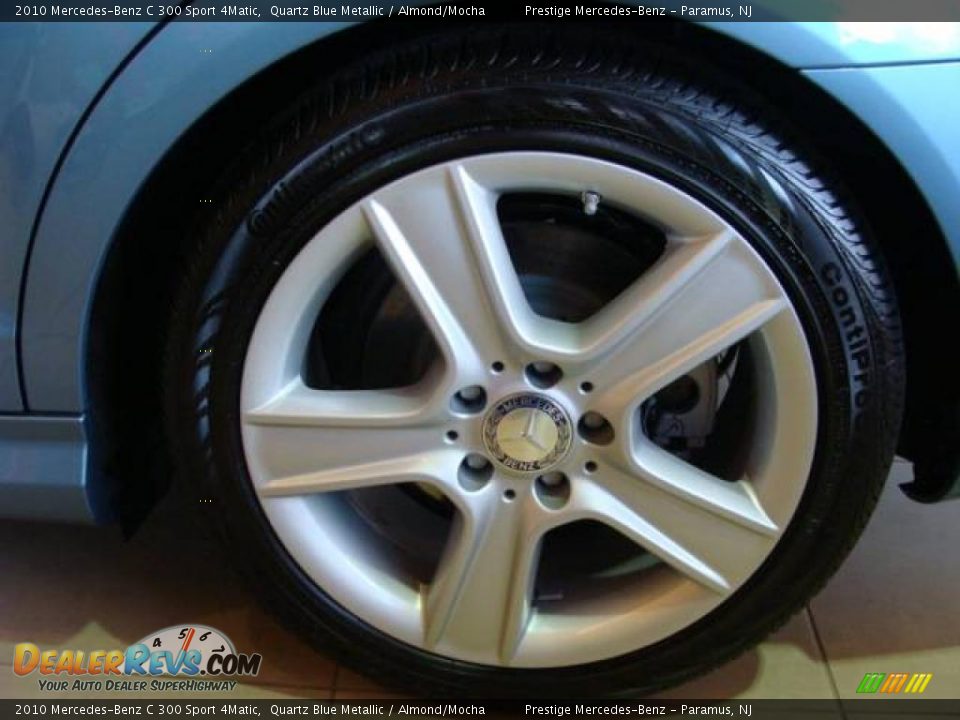 2010 Mercedes-Benz C 300 Sport 4Matic Quartz Blue Metallic / Almond/Mocha Photo #15