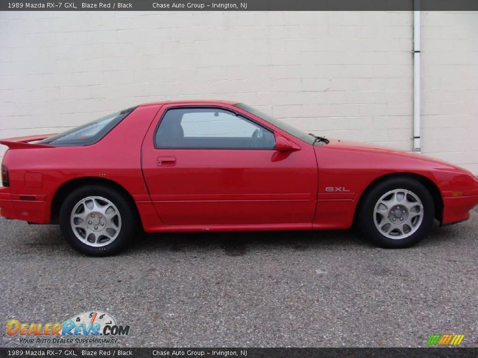 1989 Mazda RX-7 GXL Blaze Red / Black Photo #3
