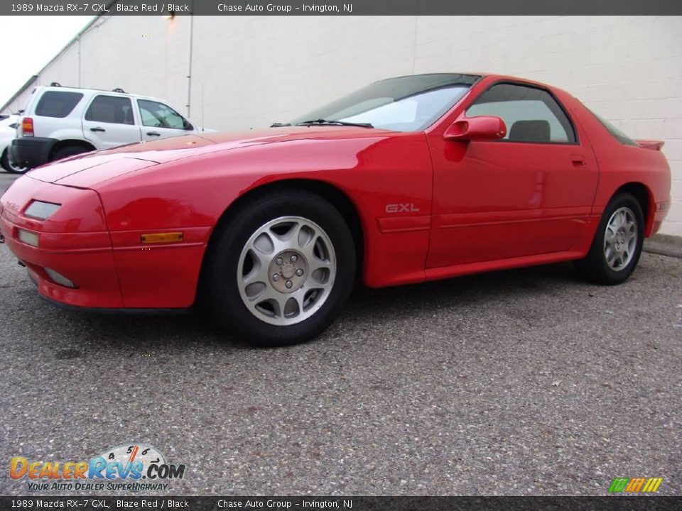 1989 Mazda RX-7 GXL Blaze Red / Black Photo #7