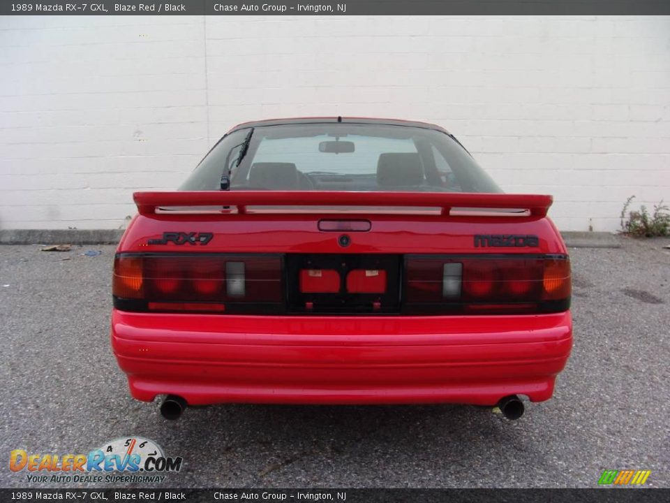 1989 Mazda RX-7 GXL Blaze Red / Black Photo #8