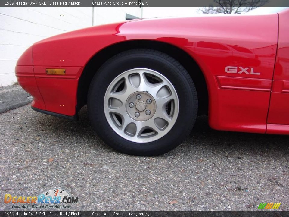 1989 Mazda RX-7 GXL Blaze Red / Black Photo #14