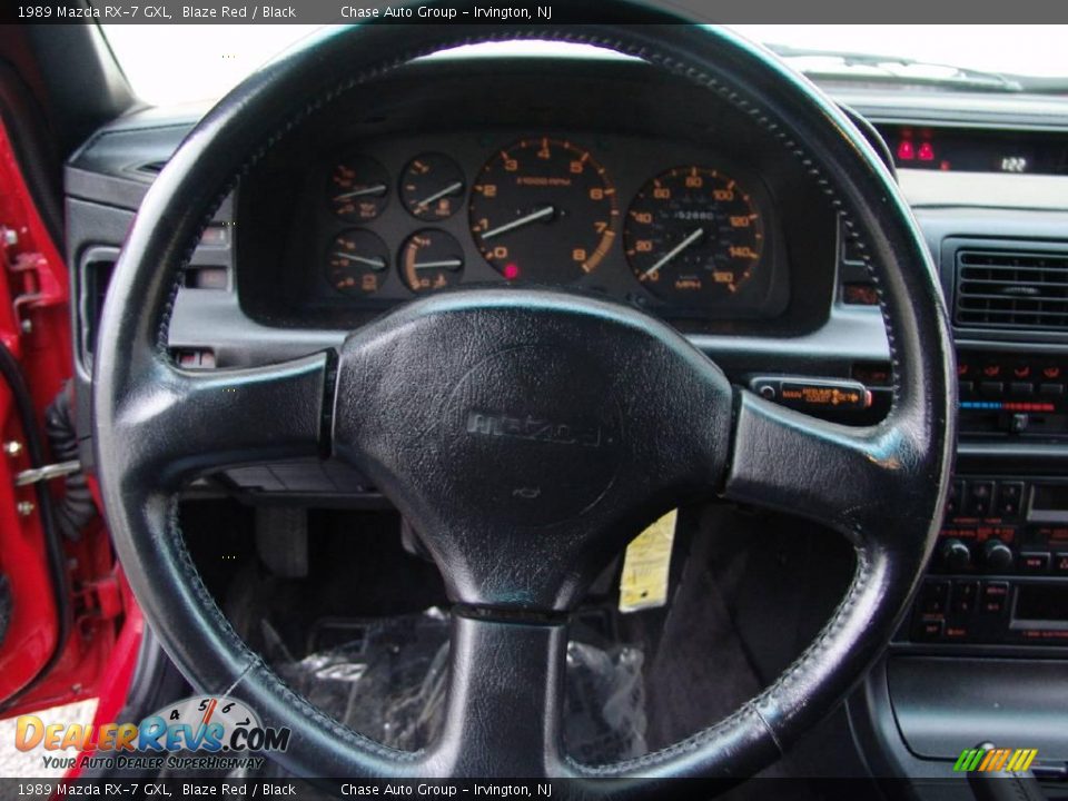 1989 Mazda RX-7 GXL Blaze Red / Black Photo #25
