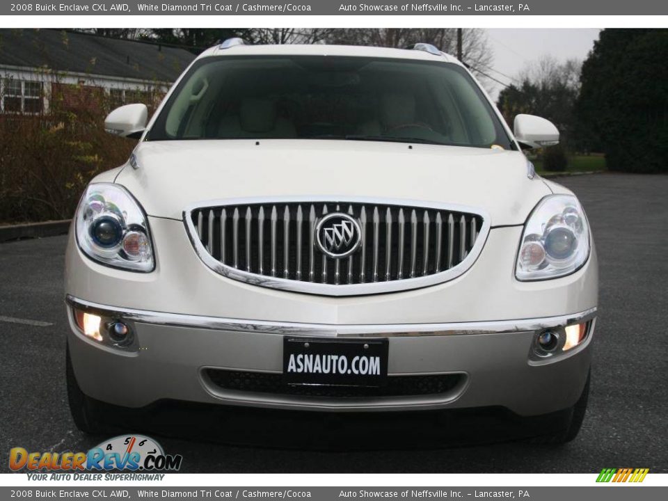 2008 Buick Enclave CXL AWD White Diamond Tri Coat / Cashmere/Cocoa Photo #2